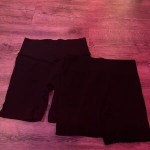 Black Biker Shorts Duo